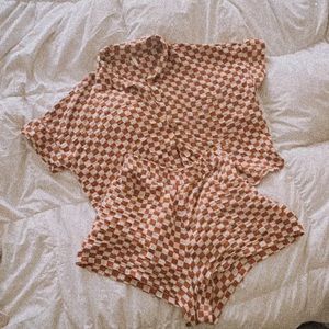 RYLEE + CRU KELLI CHECKER SET WOMAN’S